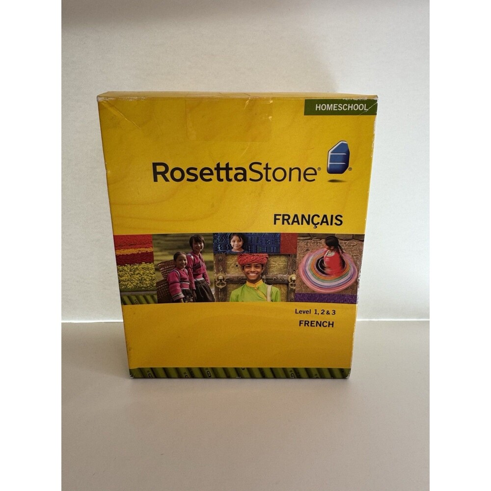 Rosetta Stone French Levels 1-3 Homeschool CD-ROM Box Set
